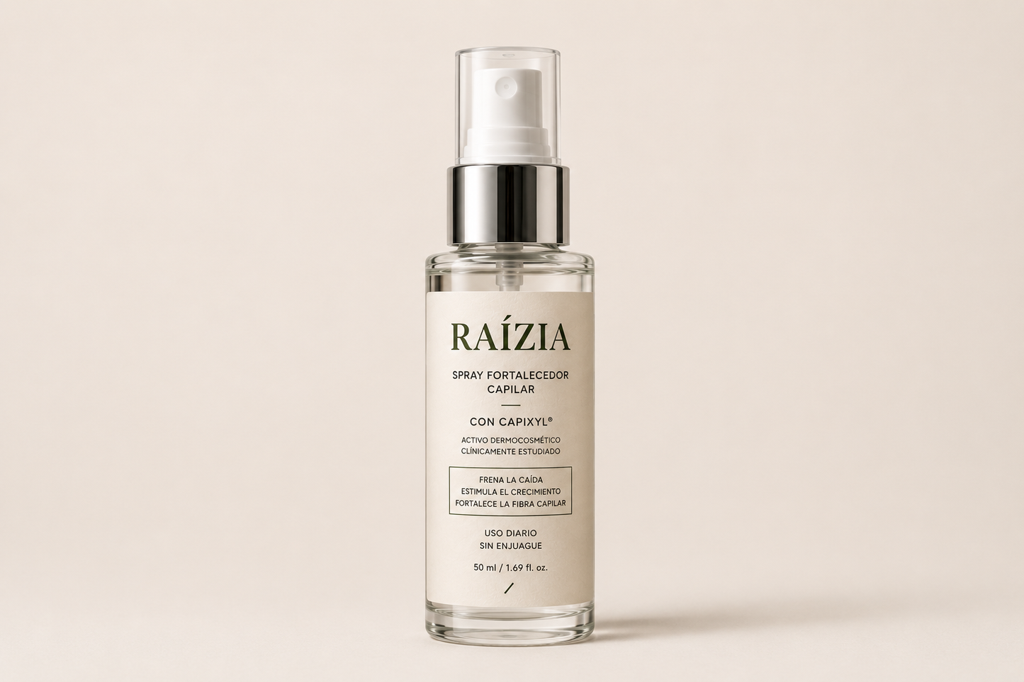 RAÍZIA — Spray Fortalecedor Capilar 50ml.
